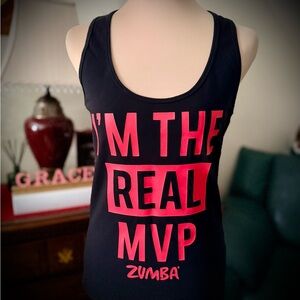 Zumba Fitness Black and Pink Tank Top